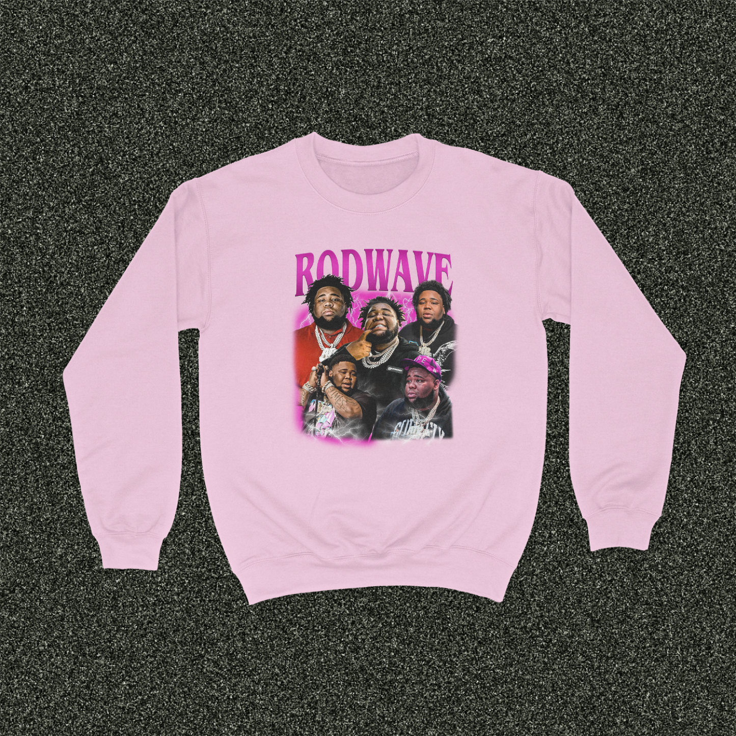 Rod Wave Light Pink Crewneck