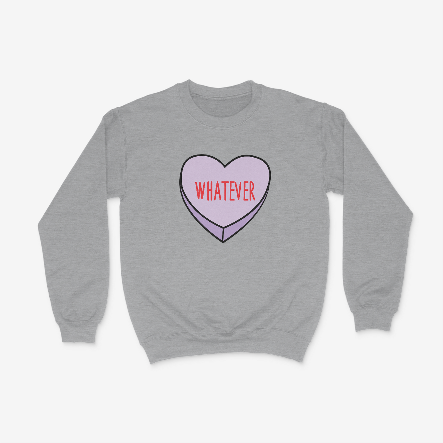 Whatever Candy Heart Crewneck